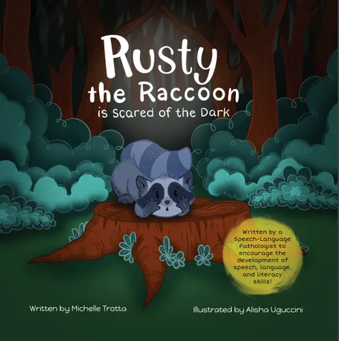 Rusty the Raccoon is Scared of the Dark — book cover
